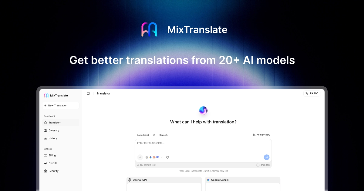 MixTranslate - Free AI Translation Agent (Powered by Chat… screenshot